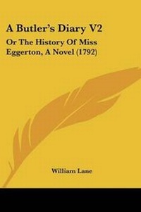 Enlarge image Cover: A Butler's Diary V2 - Kessinger Publishing