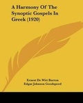 Cover: A Harmony Of The Synoptic Gospels In Greek (1920) - Kessinger Publishing