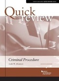 Cover: Quick Review of Criminal Procedure - West Academic Press