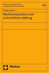Abbildung von: Marktmanipulation und zivilrechtliche Haftung - Nomos
