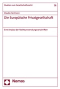 Abbildung von: Die Europäische Privatgesellschaft - Nomos
