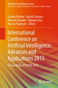Cover: International Conference on Artificial Intelligence: Advances and Applications 2019 - Springer