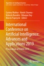 Cover: International Conference on Artificial Intelligence: Advances and Applications 2019 - Springer