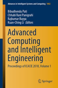 Enlarge image Cover: Advanced Computing and Intelligent Engineering - Springer