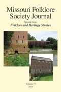 Cover: Missouri Folklore Society Journal, - Naciketas Press