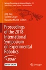 Cover: Proceedings of the 2018 International Symposium on Experimental Robotics - Springer