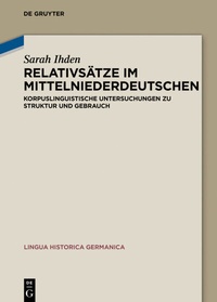 Abbildung von: Relativsätze im Mittelniederdeutschen - De Gruyter