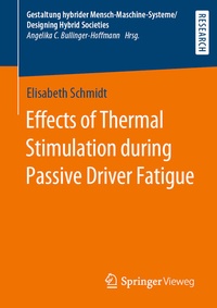 Abbildung von: Effects of Thermal Stimulation during Passive Driver Fatigue - Springer Vieweg
