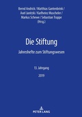 Cover: Die Stiftung - Peter Lang Verlag