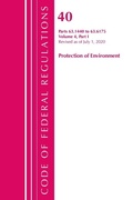 Bild: Code of Federal Regulations, Title 40 Protection of the Environment 63.1440-63.6175, Revised as of July 1, 2020 Vol 4 of 6 - Bernan Press