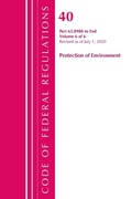 Bild: Code of Federal Regulations, Title 40 Protection of the Environment 63.8980-End, Revised as of July 1, 2020 V 6 of 6 - Bernan Press