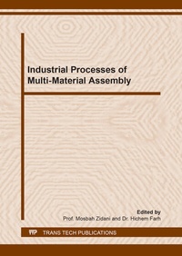 Enlarge image Cover: Industrial Processes of Multi-Material Assembly - Trans Tech Publications Ltd