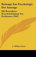 Cover: Beitrage Zur Psychologie Der Aussage - Kessinger Publishing