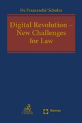 Cover: Digital Revolution - New Challenges for Law - Nomos