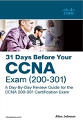 Cover: 31 Days Before your CCNA Exam: A Day-By-Day Review Guide for the CCNA 200-301 Certification Exam - Cisco Press
