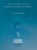 Cover: Homilies on the Gospel of St. Matthew - Gorgias Press