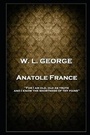 Cover: W. L. George - Anatole France - Word to the Wise