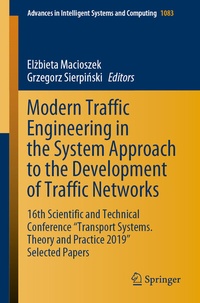 Enlarge image Cover: Modern Traffic Engineering in the System Approach to the Development of Traffic Networks - Springer