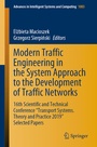 Cover: Modern Traffic Engineering in the System Approach to the Development of Traffic Networks - Springer