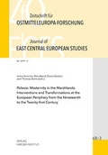 Cover: Zeitschrift f&uuml;r Ostmitteleuropa-Forschung 68/3 ZfO - Journal of East Central European Studies JECES 68/3 - Verlag Herder-Institut