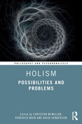 Cover: Holism - Routledge