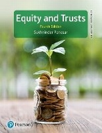 Enlarge image Cover: Equity and Trusts - Pearson Education Limited