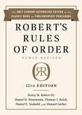 Cover: Robert's Rules of Order Newly Revised, 12th edition - PublicAffairs,U.S.