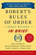 Cover: Robert's Rules of Order Newly Revised In Brief, 3rd edition - PublicAffairs,U.S.