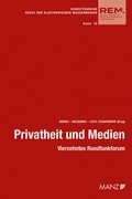 Cover: Privatheit und Medien - Manz