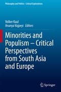 Cover: Minorities and Populism - Critical Perspectives from South Asia and Europe - Springer