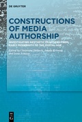 Cover: Constructions of Media Authorship - De Gruyter