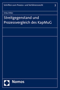 Abbildung von: Streitgegenstand und Prozessvergleich des KapMuG - Nomos