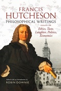 Cover: Francis Hutcheson Philosophical Writings - Polygon An Imprint of Birlinn Limited