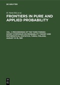 Cover: Proceedings of the Third Finnish-Soviet Symposium on Probability Theory and Mathematical Statistics, Turku, Finland, August 13-16, 1991 - De Gruyter
