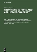 Cover: Proceedings of the Third Finnish-Soviet Symposium on Probability Theory and Mathematical Statistics, Turku, Finland, August 13-16, 1991 - De Gruyter