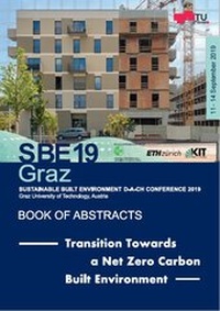 Enlarge image Cover: SBE 19 Graz, Book of Abstracts - Verlag d. Technischen Universität Graz