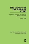 Cover: The Genius of the German Lyric - Routledge