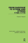 Cover: From Baroque to Storm and Stress 1720-1775 - Routledge