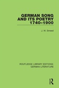 Cover: German and Song 1740 - 1900 - Routledge