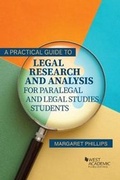 Cover: A Practical Guide to Legal Research and Analysis for Paralegal and Legal Studies Students - Foundation Press