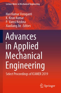 Enlarge image Cover: Advances in Applied Mechanical Engineering - Springer
