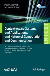 Enlarge image Cover: Context-Aware Systems and Applications, and Nature of Computation and Communication - Springer