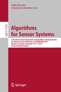 Cover: Algorithms for Sensor Systems - Springer