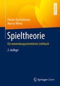 Cover: Spieltheorie - Springer Gabler