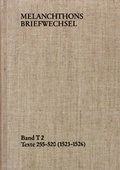 Cover: Melanchthons Briefwechsel / Band T 2: Texte 255-520 (1523-1526) - frommann-holzboog
