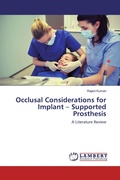 Cover: Occlusal Considerations for Implant - Supported Prosthesis - LAP Lambert Academic Publishing