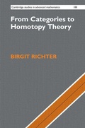 Cover: From Categories to Homotopy Theory - Cambridge University Press