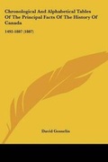 Cover: Chronological And Alphabetical Tables Of The Principal Facts Of The History Of Canada - Kessinger Publishing
