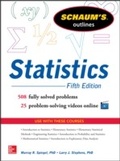 Cover: Schaum's Outline of Statistics, 5th Edition - McGraw-Hill Education