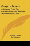 Cover: Cowper's Letters - Kessinger Publishing